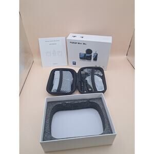 PQRQP Mini Mic Wireless Lavalier Microphone 3 In 1 Open Box